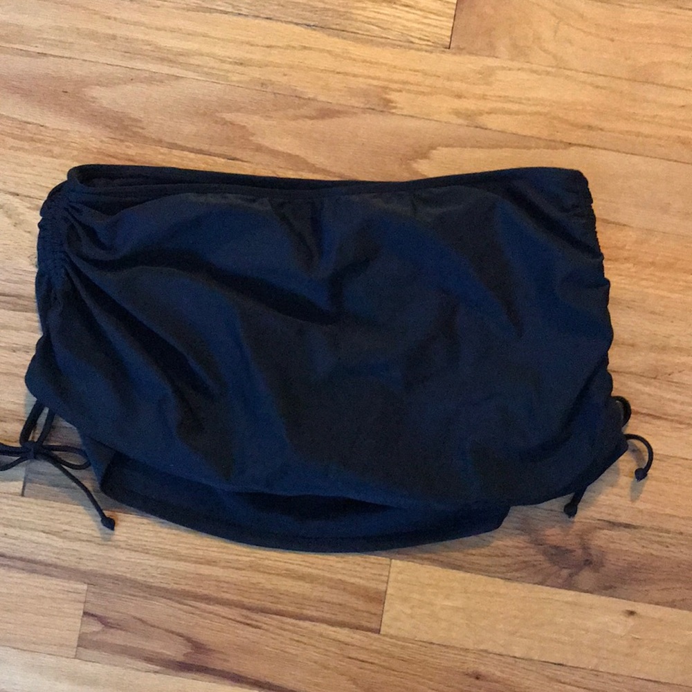 Side Tie Swim Skirt